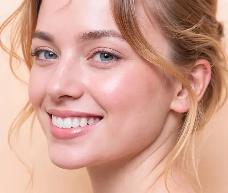 Улыбка пациента до и после лечения элайнерами FlexiLigner